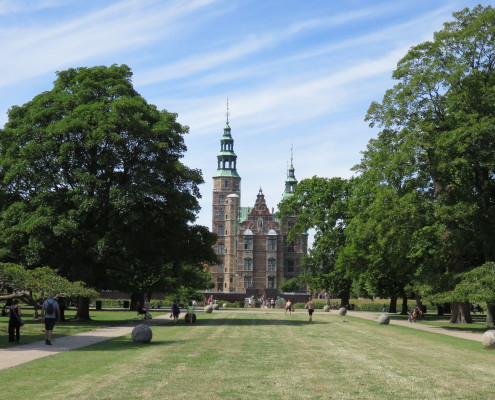Rosenborg Castle seen from Kongens Have, Copenhagen, Denmark