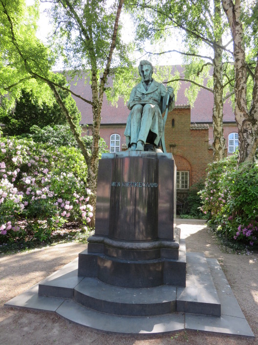 Søren Kierkegaard in Bibliotekshaven, Copenhagen, Denmark
