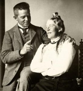 The Danish composer Carl Nielsen with his wife Anne Marie