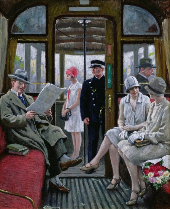 Paul Fischer. Copenhagen Tram