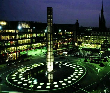 Superellipse in Sergels Square in Stockholm