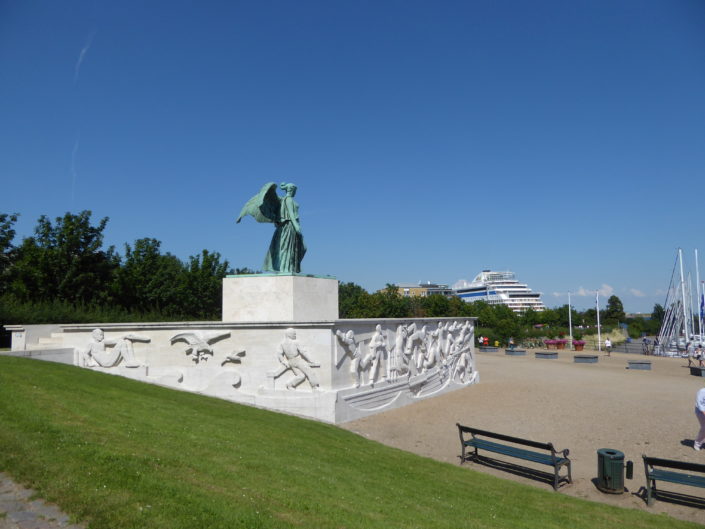 Maritime Monument for the fallen sailors of World War I at Langelinie, Copenhagen, Denmark