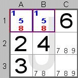 Hidden candidates in Sudoku Instructions program