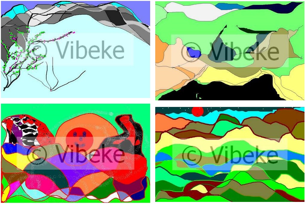 Vibekes Artwork - Special Offer 6 - Computer Art or digital artwork 1, 8, 12, 29