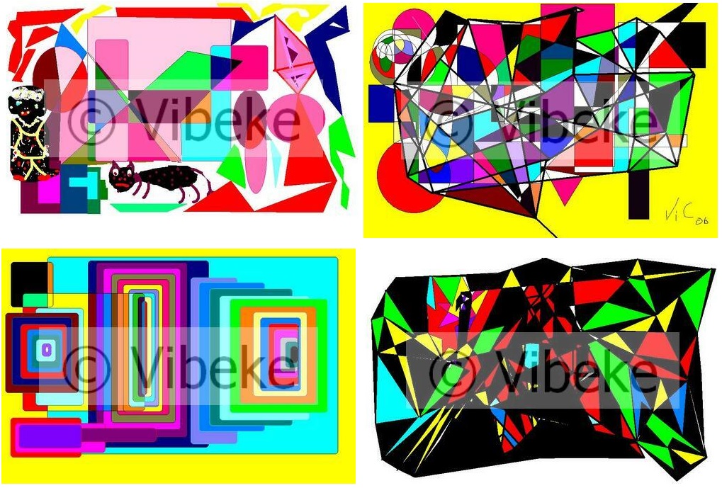 Vibekes Artwork - Special Offer 7 - Computer Art or digital artwork 10, 19, 20, 31