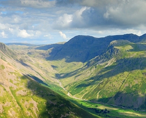 Scafell Mountain Range in England's Lake District