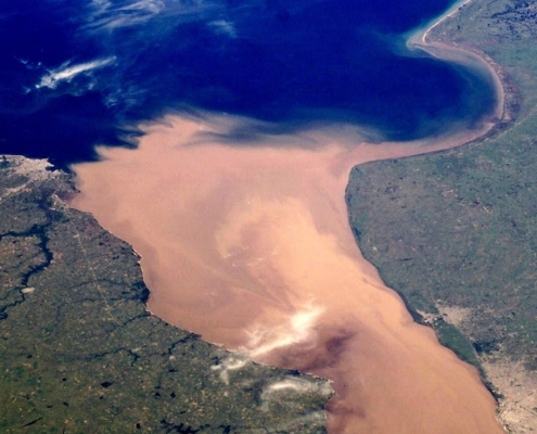 Estuary of Rio de la Plata, South America