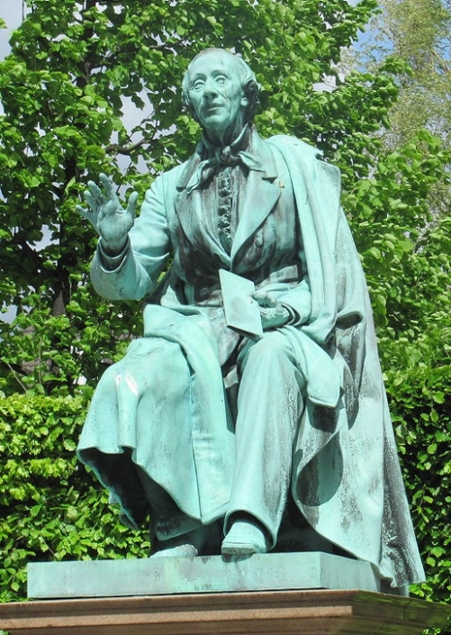 Hans Christian Andersen sculpture in The King's Garden, Copenhagen