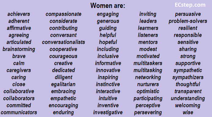 75 strengths of women